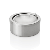 Push-Open Ashtray, Ø 11.5 cm, Stainless steel