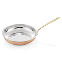 Flambierpfanne, Ø 30 cm, Chromnickelstahl, Amber