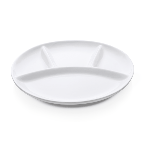 Fondue Plate Set, Ø 25 cm, Set of 6, Porcelain