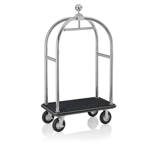 Luggage Trolley, 112 × 60 cm, Chrome nickel steel 18/8, Drift