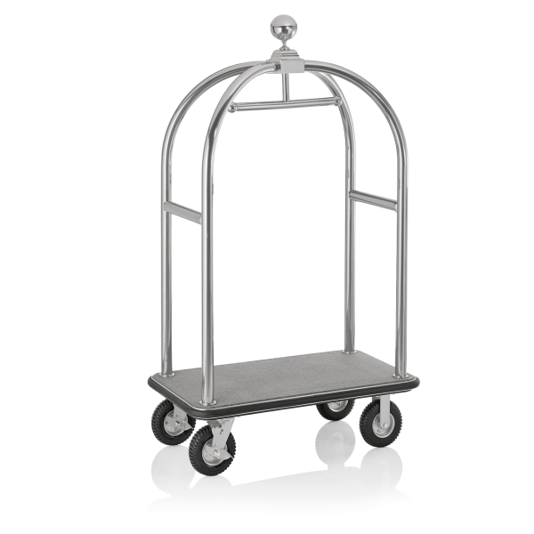 Luggage Trolley, 112 × 60 cm, Chrome nickel steel 18/8, Drift