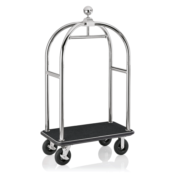Luggage Trolley, 112 × 60 cm, Chrome nickel steel 18/8, Drift