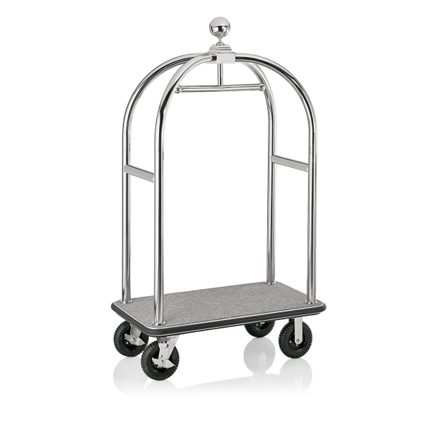 Luggage Trolley, 112 × 60 cm, Chrome nickel steel 18/8, Drift