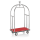 Luggage Trolley, 112 × 60 cm, Chrome nickel steel, Unity