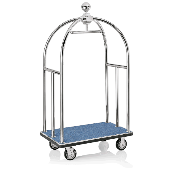 Luggage Trolley, 112 × 60 cm, Chrome nickel steel, Unity
