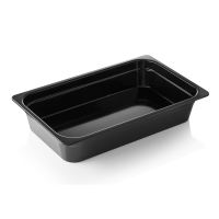 GN Container 1/1, 100 mm, Melamine, GN 65 Black