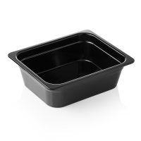 GN Container 1/2, 100 mm, Melamine, GN 65 Black