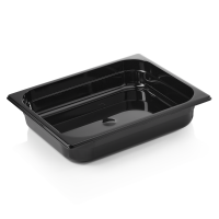 GN Container 1/2, 65 mm, Polycarbonate, GN 96 Black