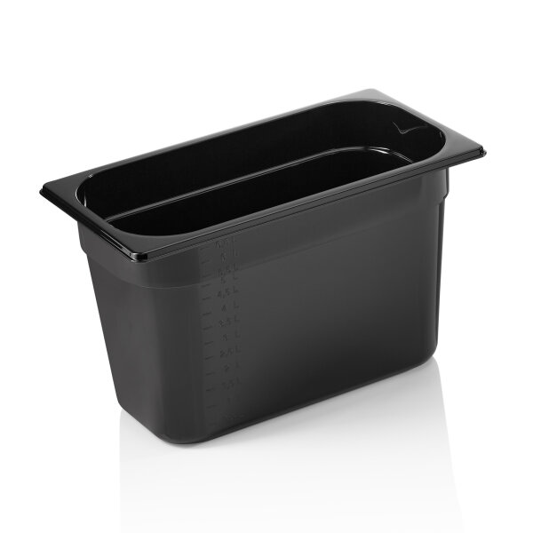 GN Behälter 1/3, 200 mm, Polycarbonat, GN 96 Black