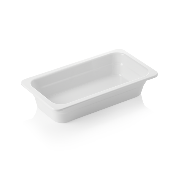 GN Behälter 1/3, 65 mm, Melamin, GN 65 White