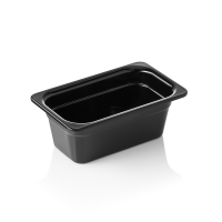 GN Behälter 1/4, 100 mm, Melamin, GN 65 Black