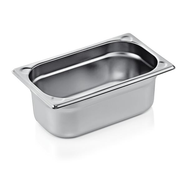 GN Container 1/4, 100 mm, Chrome nickel steel, GN Core