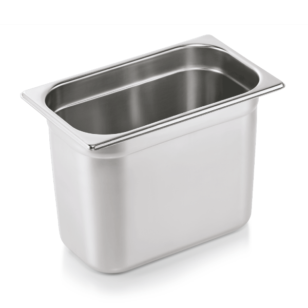 GN Container 1/4 Set, 200 mm, Set of 6, Chrome nickel steel