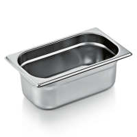 GN Container 1/4 Set, 100 mm, Set of 6, Chrome nickel steel