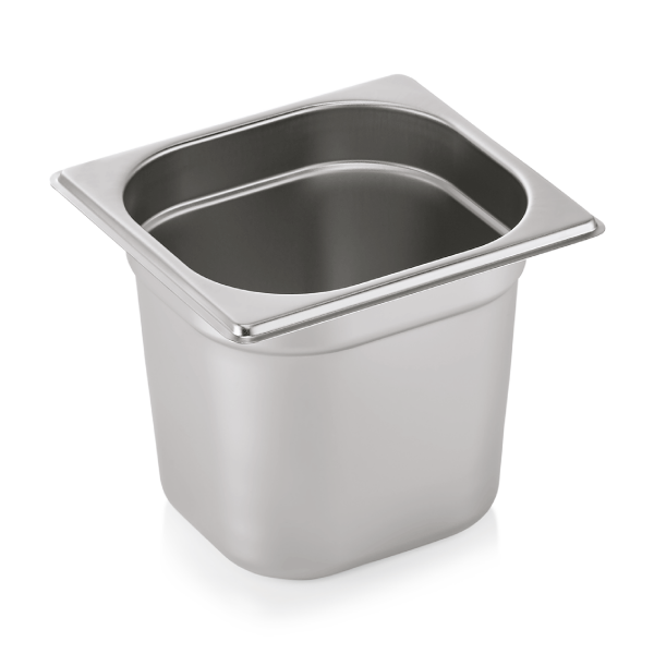 GN Container 1/6 Set, 150 mm, Set of 6, Chrome nickel steel