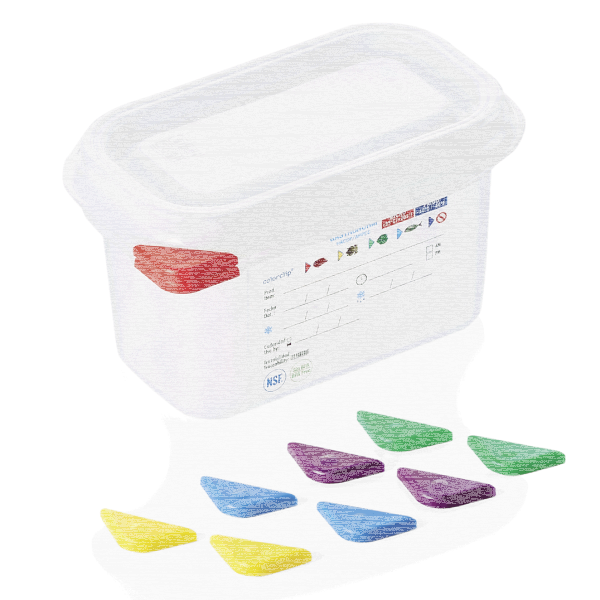 GN Container 1/9 Set, 100 mm, Set of 6, Polypropylene, GN 86