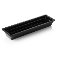 GN Container 2/4, 65 mm, Melamine, GN 65 Black