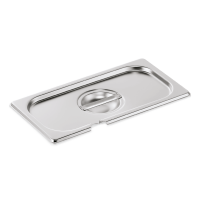 GN Lid With Spoon Recess, GN 1/3, Chrome nickel steel, GN...