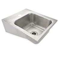 Hand Basin, 42 × 35 cm, Chrome nickel steel