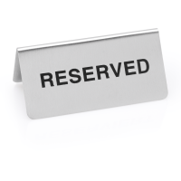Hinweisschild "Reserved" Set, 10 × 5 cm,...