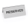 "Reserved" Sign Set, 10 × 5 cm, Set of 12, Chrome nickel steel