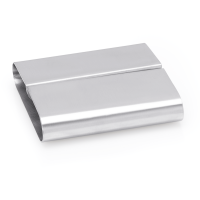 Card Holder Set, 8 × 7.5 cm, Set of 12, Chrome...