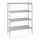 Storage Shelving System, 126.5 × 54 cm, Aluminium