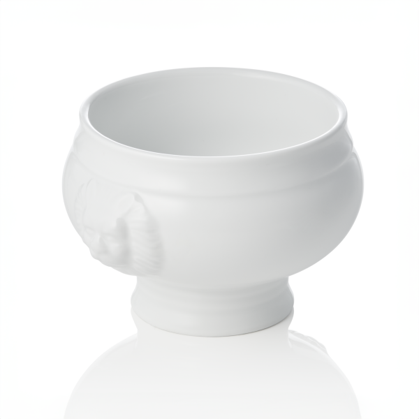 Löwenkopfterrine, 1 L, Porzellan