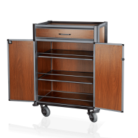 Minibar Service Trolley, 85 × 60 cm, Aluminium