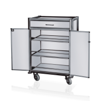 Minibar Service Trolley, 85 × 60 cm, Aluminium