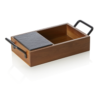 Natural Slate Slab Set, 24 × 15 cm, Natural slate,...