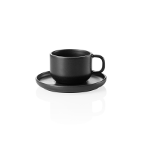 Cup And Saucer Set, 220 ml, Set of 6, Stoneware, One...