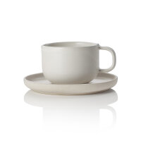 Cup And Saucer Set, 220 ml, Set of 6, Stoneware, One...