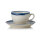 Cup And Saucer Set, 220 ml, Set of 6, Porcelain, Vida Marina