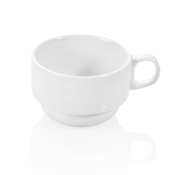 Cup And Saucer Set, 180 ml, Set of 12, Porcelain