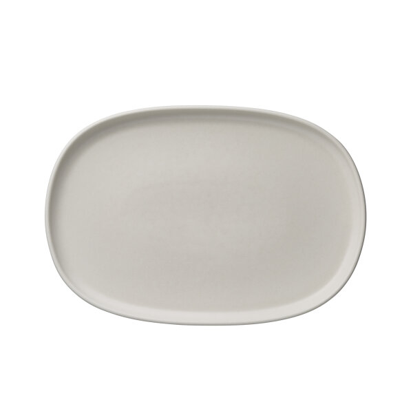 Plate Set, 33 × 23 cm, Set of 4, Stoneware, One Light Rock