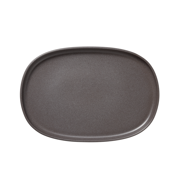 Plate Set, 33 × 23 cm, Set of 4, Stoneware, One Stone Grey