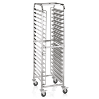 Shelf Trolley, 62 × 47 cm, Chrome nickel steel,...