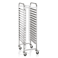 Shelf Trolley, 60 × 62 cm, Stainless steel, Cantina