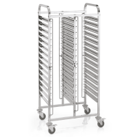 Shelf Trolley GN 1/1, Chrome nickel steel, Cantina