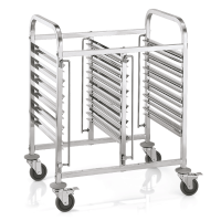 Shelf Trolley GN 1/1, Chrome nickel steel, Cantina