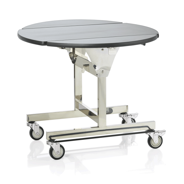 Room Service Trolley, 105 × 90 cm, Chrome nickel steel