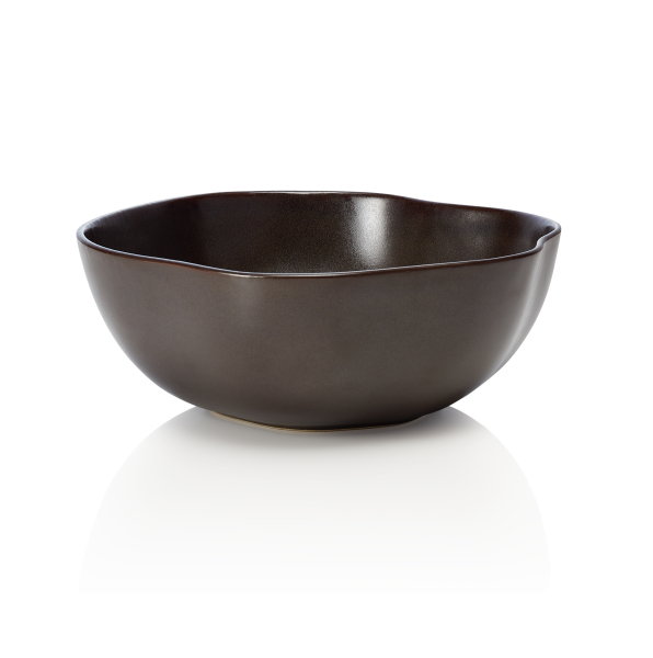 Bowl, 2 L, Stoneware, Organic Metallic Brown