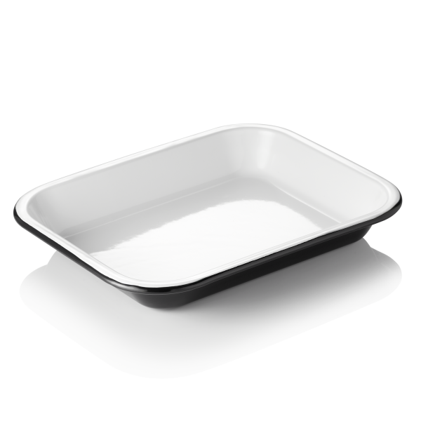 Schale, 28 × 23 cm, Emaille