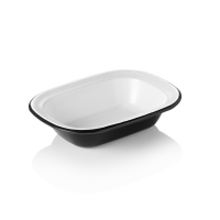 Bowl, 18 × 13.5 cm, Enamel