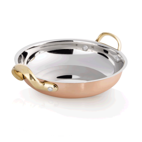 Serving Pan, Ø 18 cm, Chrome nickel steel, Amber