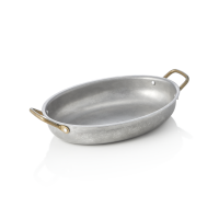 Serving Pan, 26 × 20 cm, Chrome nickel steel, Vintage
