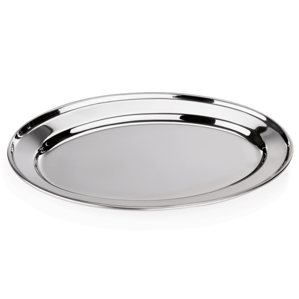 Serving Tray, 50.5 × 35 × 3 cm, Chrome nickel steel