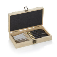 Steakmesserbox, 11 cm Klinge, Kiefernholz