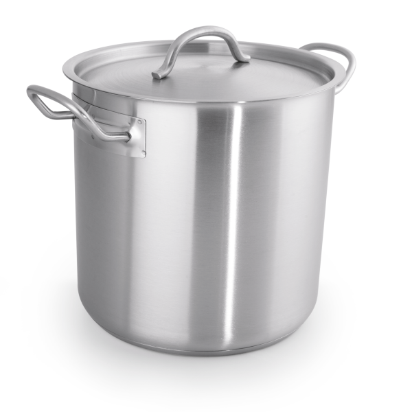 Stock Pot With Lid, 9 L, Chrome nickel steel, Cookware 53